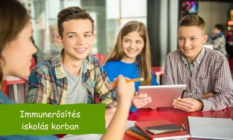 immunerősítés iskolás korban