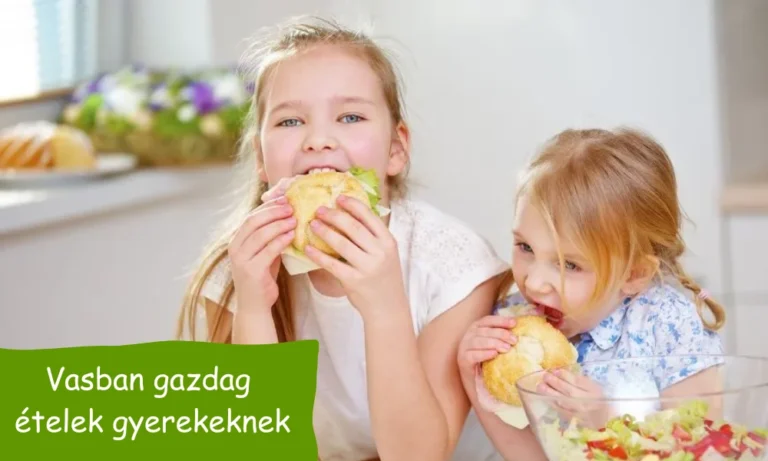 vasban gazdag ételek - gyerekek